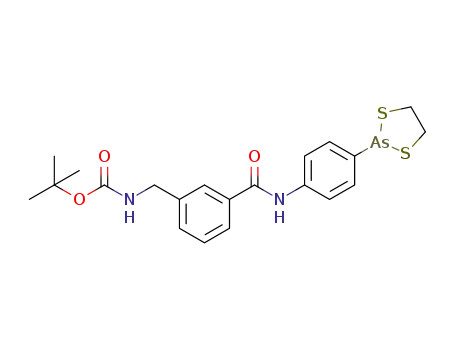 (3-((4-(1,3,2-dithiaarsen-2-yl)phenyl)carbamoyl)benzyl)carbamic acid tert-butyl ester