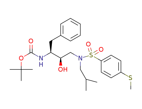 tert-butyl ((2S,3R)-3-hydroxy-4-((N-isobutyl-4-(methylthio)phenyl)sulfonamido)-1-phenylbutan-2-yl)carbamate