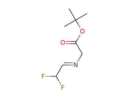 tert-butyl (E)-2-((2,2-difluoroethylidene)amino)acetate
