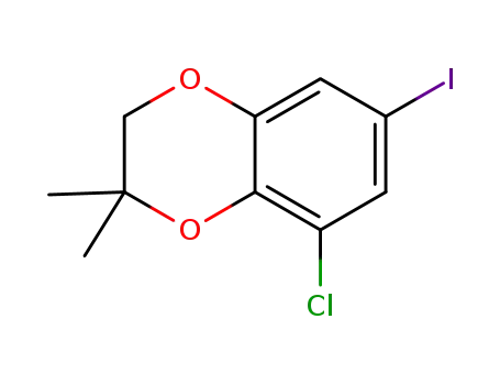 8-chloro-6-iodo-2,2-dimethyl-2,3-dihydrobenzo[b][1,4]dioxine
