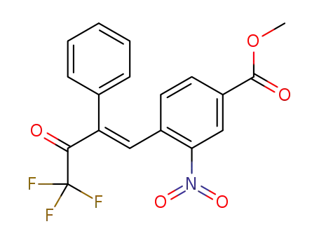 methyl 3-nitro-4-[(1E)-4,4,4-trifluoro-3-oxo-2-phenylbut-1-en-1-yl]benzoate