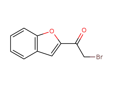 Molecular Structure of 23489-36-3 (1-(1-Benzofuran-2-yl)-2-bromoethan-1-one)