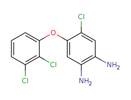 Molecular Structure of 139369-42-9 (1,2-Benzenediamine, 4-chloro-5-(2,3-dichlorophenoxy)-)