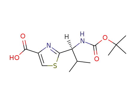(S)-2-[1-(tert-butoxycarbonylamino)-2-methylpropyl]thiazole-4-carboxylic acid