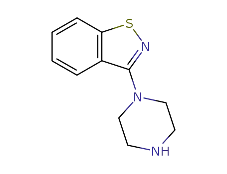 Molecular Structure of 87691-87-0 (3-(1-Piperazinyl)-1,2-benzisothiazole)