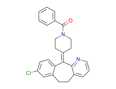 8-chloro-11-(1-benzoyl-4-piperidylidene)-6,11-dihydro-5H-benzo[5,6]cyclohepta[1,2-b]pyridine