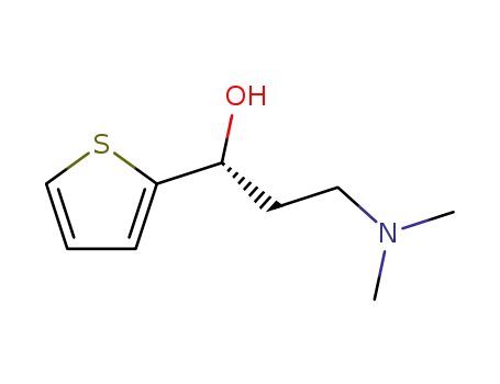Molecular Structure of 132335-49-0 (2-Thiophenemethanol, a-[2-(dimethylamino)ethyl]-, (R)-)