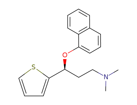 Molecular Structure of 132335-46-7 ((S)-(+)-N,N-Dimethyl-3-(1-naphthalenyloxy)-3-(2-thienyl)propanamine)