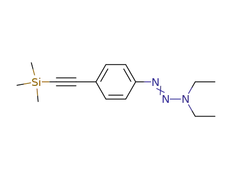 1-[4-[2-(trimethylsilyl)ethynyl]phenyl]-3,3-diethyltriazene
