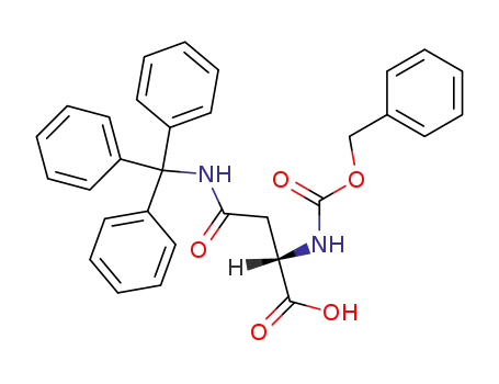 Molecular Structure of 132388-57-9 (Z-ASN(TRT)-OH)