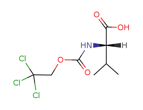 Molecular Structure of 78221-33-7 (L-Valine, N-[(2,2,2-trichloroethoxy)carbonyl]-)