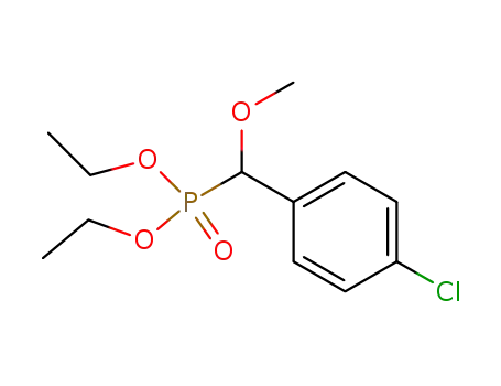 Molecular Structure of 92594-58-6 (Phosphonic acid, [(4-chlorophenyl)methoxymethyl]-, diethyl ester)