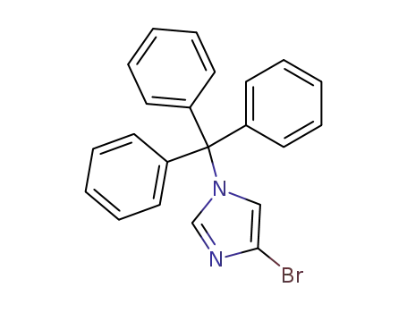 Molecular Structure of 87941-55-7 (4-Bromo-1-trityl-1H-imidazole)