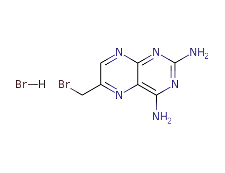 Molecular Structure of 52853-40-4 (6-BROMOMETHYL-PTERIDINE-2,4-DIAMINE HBR)