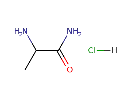 Molecular Structure of 80222-96-4 (2-Aminopropanamide hydrochloride)