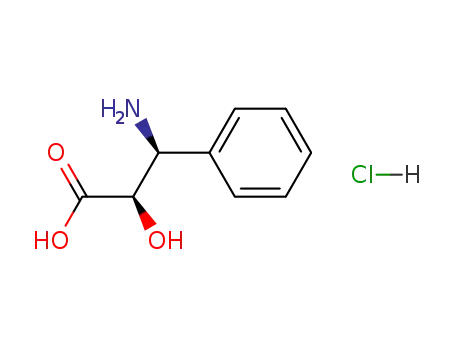 Molecular Structure of 132201-32-2 ((2R,3S)-3-Phenylisoserine hydrochloride)