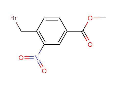 Molecular Structure of 88089-94-5 (methyl 3-nitro-4-bromomethylbenzoate)