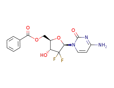 Benzoic acid (2R,3R,5R)-5-(4-amino-2-oxo-2H-pyrimidin-1-yl)-4,4-difluoro-3-hydroxy-tetrahydro-furan-2-ylmethyl ester