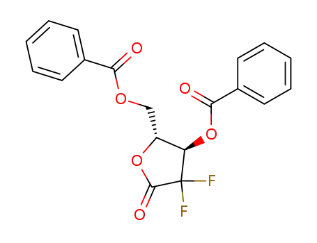 Molecular Structure of 122111-01-7 (2-Deoxy-2,2-difluoro-D-erythro-pentafuranous-1-ulose-3,5-dibenzoate)