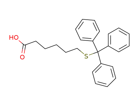 Molecular Structure of 80441-55-0 (6-Tritylmercapto-hexanoic acid)