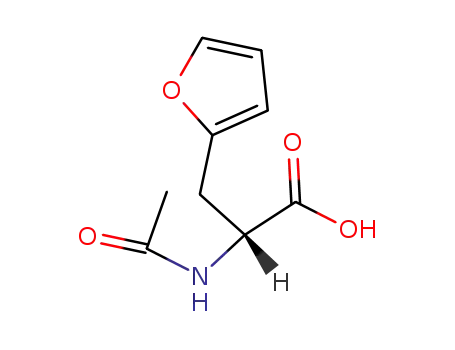 Molecular Structure of 89890-94-8 (2-Furanpropanoic acid, a-(acetylamino)-, (R)-)