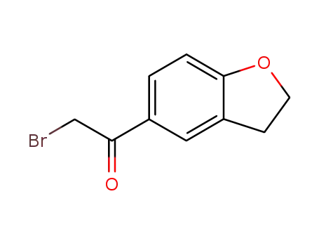 Molecular Structure of 151427-19-9 (2-BROMO-1-(2,3-DIHYDRO-1-BENZOFURAN-5-YL)ETHANONE)