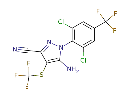 1H-Pyrazole-3-carbonitrile,5-amino-1-[2,6-dichloro-4-(trifluoromethyl)phenyl]-4-[(trifluoromethyl)thio]-