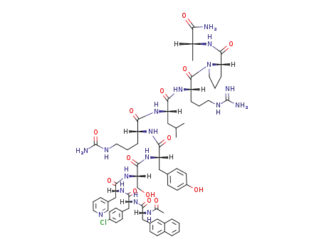 Molecular Structure of 120287-85-6 (Cetrorelix acetate)