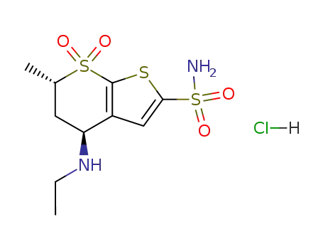Molecular Structure of 130693-82-2 (Dorzolomide hydrochloride)
