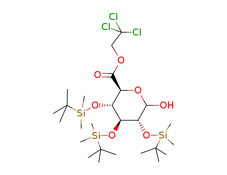 2,2,2-trichloroethyl 2,3,4-tri-O-tert-butyldimethylsilyl-D-glucopyranuronate
