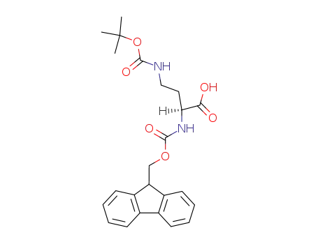 Molecular Structure of 125238-99-5 (FMOC-DAB(BOC)-OH)