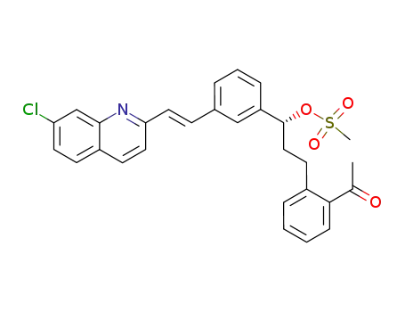 Methanesulfonic acid (R)-3-(2-acetyl-phenyl)-1-{3-[(E)-2-(7-chloro-quinolin-2-yl)-vinyl]-phenyl}-propyl ester