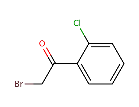 Molecular Structure of 5000-66-8 (2-Bromo-2'-chloroacetophenone)