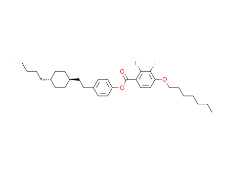 2,3-Difluoro-4-heptyloxy-benzoic acid 4-[2-(4-pentyl-cyclohexyl)-ethyl]-phenyl ester