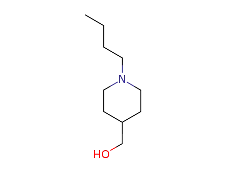 Molecular Structure of 148703-15-5 (4-Piperidinemethanol, 1-butyl-)