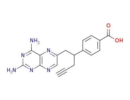 4-[1-[(2,4-Diamino-6-pteridinyl)methyl]-3-butynyl]benzoic acid