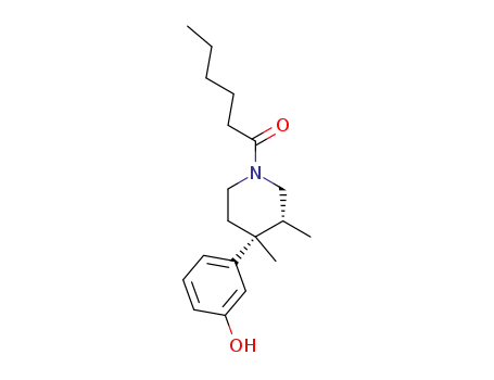 1-[(3R,4R)-4-(3-Hydroxy-phenyl)-3,4-dimethyl-piperidin-1-yl]-hexan-1-one