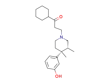 1-Cyclohexyl-3-[(3R,4R)-4-(3-hydroxy-phenyl)-3,4-dimethyl-piperidin-1-yl]-propan-1-one