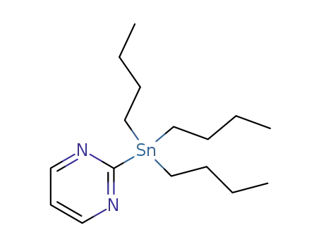 Molecular Structure of 153435-63-3 (2-(Tributylstannyl)pyrimidine)