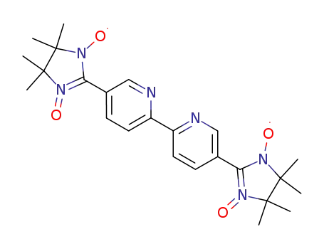 5,5'-bis(3''-oxide-1''-oxyl-4'',4'', 5'',5''-tetramethylimidazolin-2''-yl)-2,2'-bipyridine