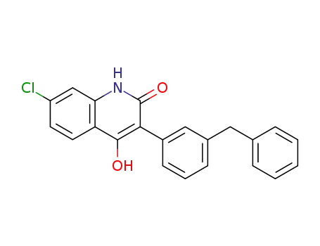 3-(3-benzylphenyl)-7-chloro-4-hydroxy-2(1H)-quinolone