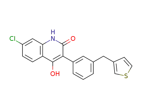 7-chloro-4-hydroxy-3-[3-(3-thienylmethyl)phenyl]-2(1H)-quinolone