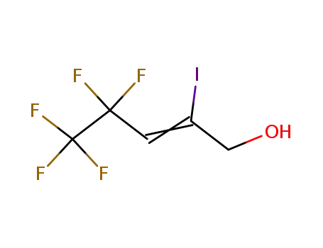Molecular Structure of 172032-07-4 (2-Penten-1-ol, 4,4,5,5,5-pentafluoro-2-iodo-)