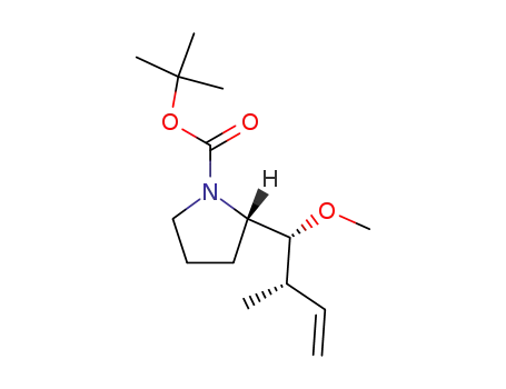 Molecular Structure of 159173-43-0 ((2S,1'R,2'S)-N-(tert-butoxycarbonyl)-
2-(1'-Methoxy-2'-Methyl-3'-butenyl)-
pyrrolidine)