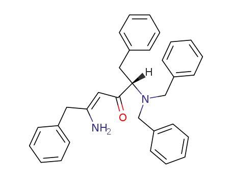 4-HEXEN-3-ONE, 5-AMINO-2-[BIS(PHENYLMETHYL)AMINO]-1,6-DIPHENYL-, (2S,4Z)-CAS