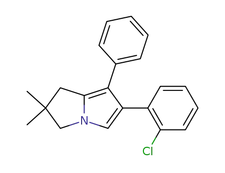 6-(2-Chloro-phenyl)-2,2-dimethyl-7-phenyl-2,3-dihydro-1H-pyrrolizine