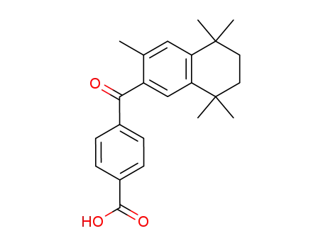 Molecular Structure of 153559-46-7 (4-[(5,6,7,8-Tetrahydro-3,5,5,8,8-pentamethyl-2-naphthalenyl)carbonyl]benzoic acid)