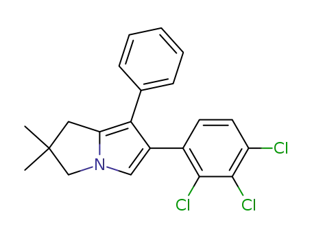2,2-Dimethyl-7-phenyl-6-(2,3,4-trichloro-phenyl)-2,3-dihydro-1H-pyrrolizine