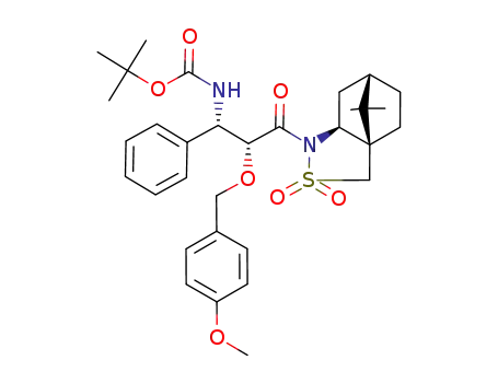 [(1S,2R)-3-((1R,5S,7S)-10,10-Dimethyl-3,3-dioxo-3λ6-thia-4-aza-tricyclo[5.2.1.01,5]dec-4-yl)-2-(4-methoxy-benzyloxy)-3-oxo-1-phenyl-propyl]-carbamic acid tert-butyl ester