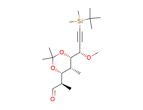 (R)-2-{(4R,5R,6S)-6-[(S)-3-(tert-Butyl-dimethyl-silanyl)-1-methoxy-prop-2-ynyl]-2,2,5-trimethyl-[1,3]dioxan-4-yl}-propionaldehyde